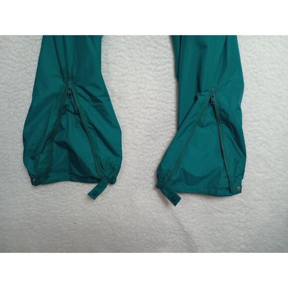 Vintage L.L. Bean Stowaway Rainwear GORE-TEX Teal Rain Pants 2468 Men's Medium - Picture 7 of 12